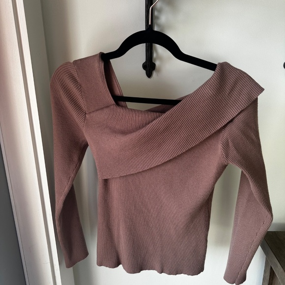 SweatyRocks Women's Long Sleeve Ribbed Knit Sweater Slim Fit Fall Solid Top - Picture 4 of 6